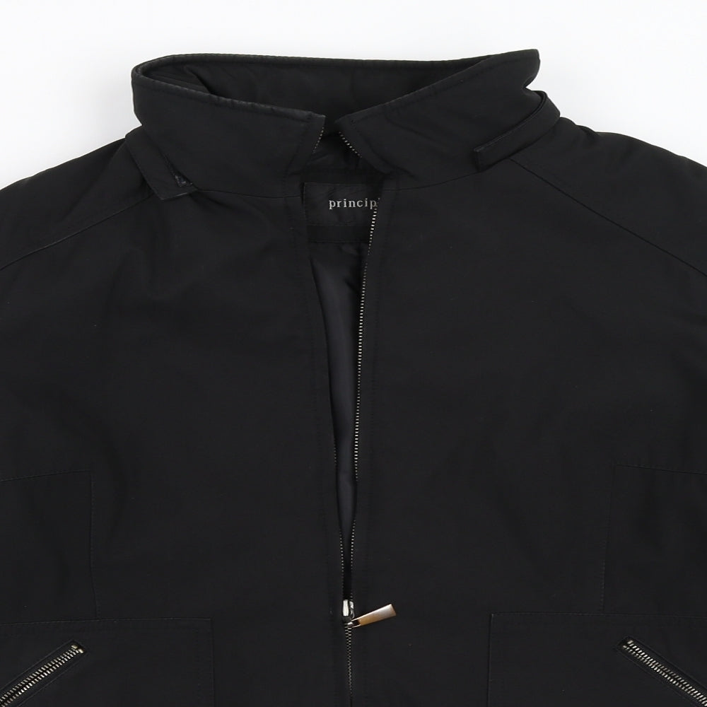 Principles Womens Black   Overcoat Coat Size 14
