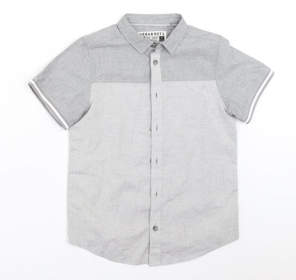 Matalan Boys Grey   Basic Button-Up Size 9 Years