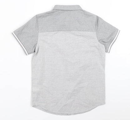 Matalan Boys Grey   Basic Button-Up Size 9 Years