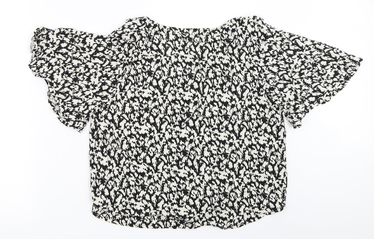 F&F Womens Black   Basic Button-Up Size 14