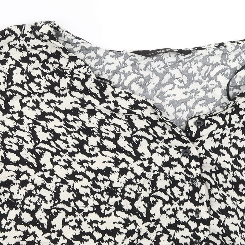 F&F Womens Black   Basic Button-Up Size 14