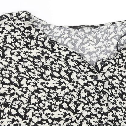 F&F Womens Black   Basic Button-Up Size 14