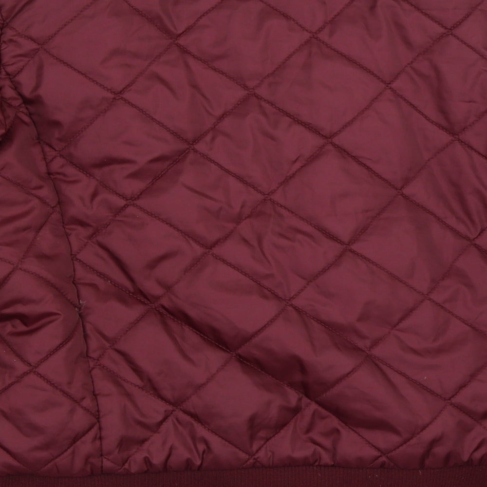 Womens UK Size 14 Lee Cooper Red Quilted Coat