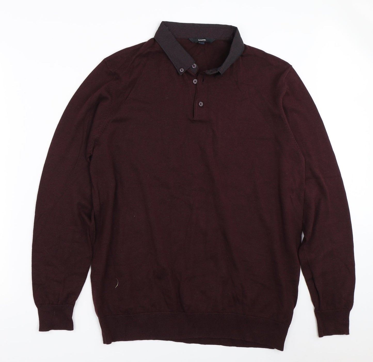 George Womens Red   Pullover Jumper Size L