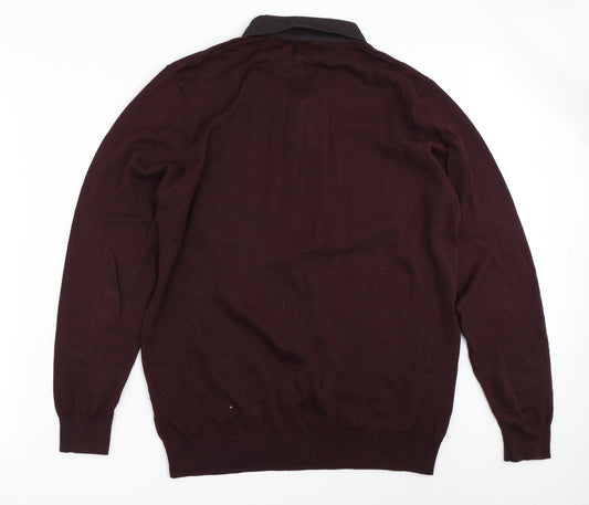 George Womens Red   Pullover Jumper Size L