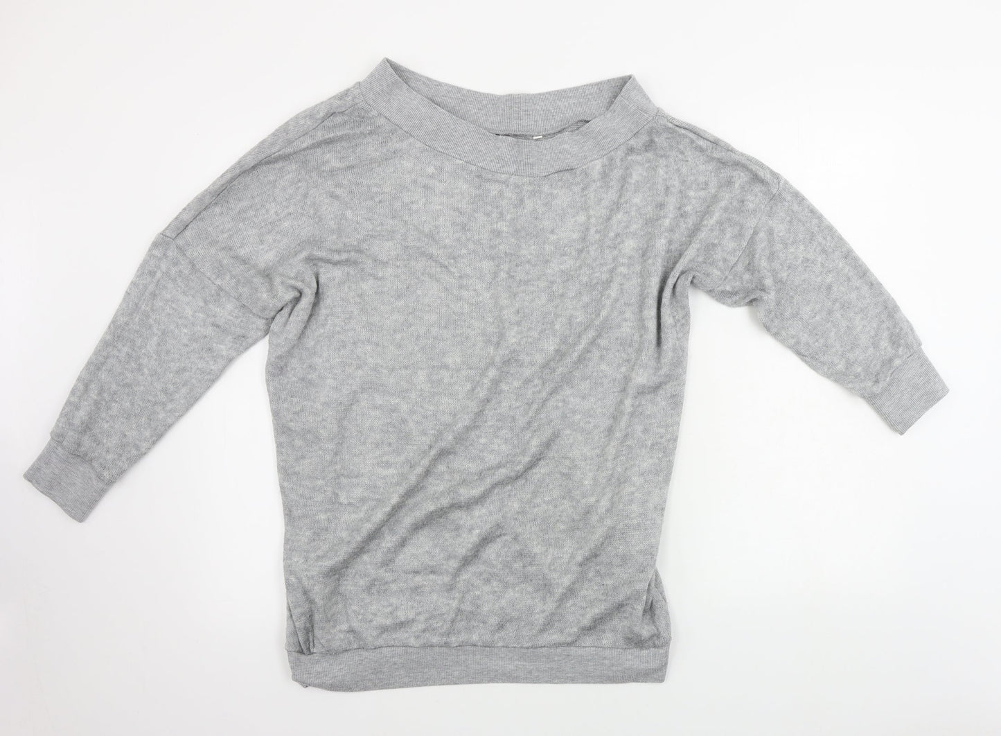 Womens UK Size S Preworn Grey Pullover Jumper