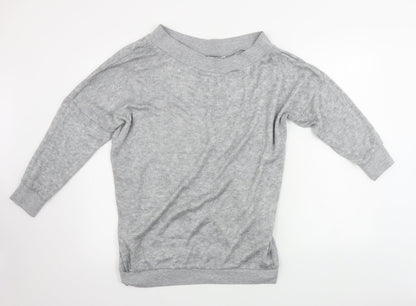 Womens UK Size S Preworn Grey Pullover Jumper