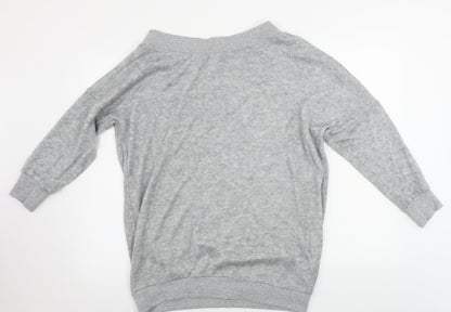 Womens UK Size S Preworn Grey Pullover Jumper