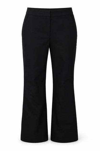 Front view of Atmosphere women’s black trousers, size UK 10, 30-inch leg