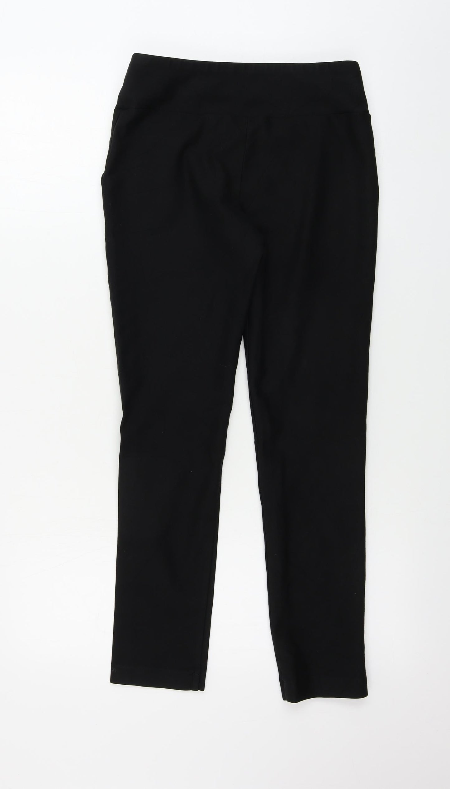 Womens UK Size L Preworn Regular Fit  Black Trousers