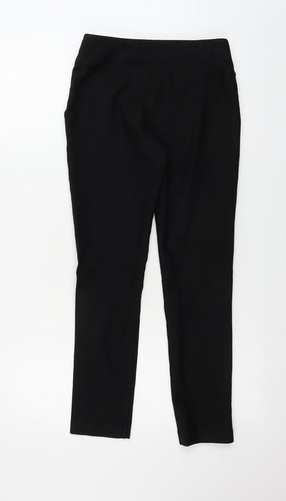 Womens UK Size L Preworn Regular Fit  Black Trousers