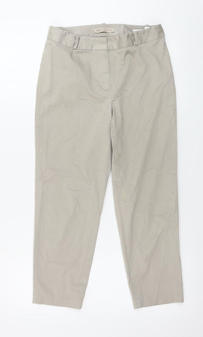 Womens UK Size 8 Marks and Spencer Regular Fit  Beige Trousers