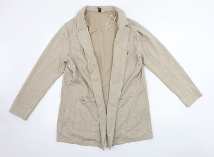 Womens UK Size L H&M Beige Cardigan Jumper
