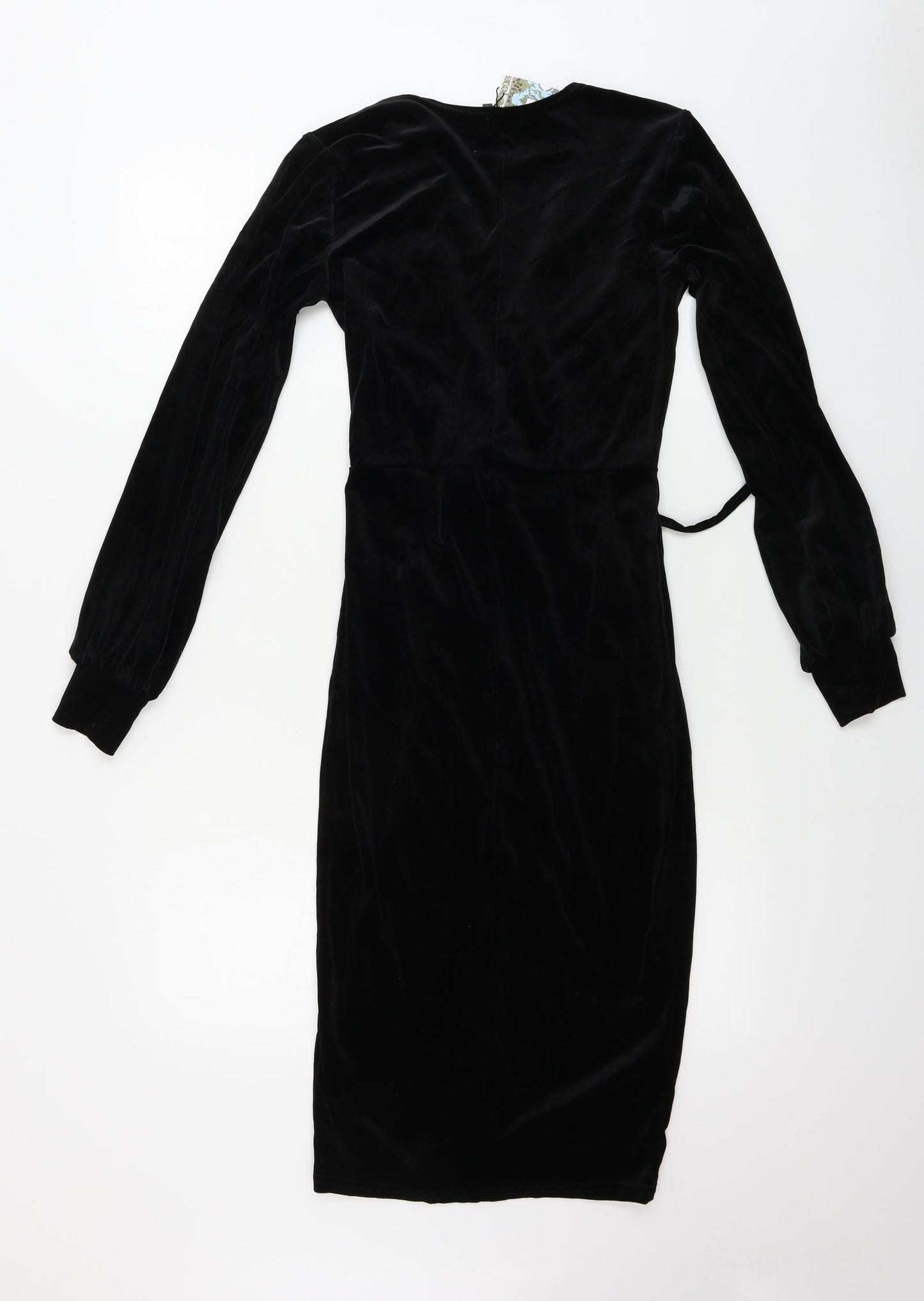 Boohoo  Womens Black Houndstooth  Bodycon  Size 8