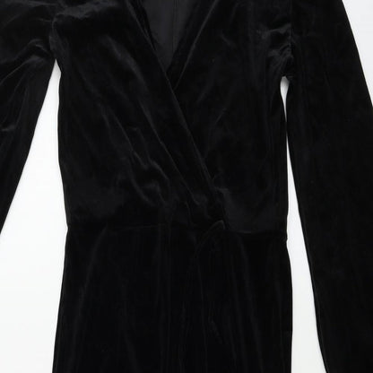 Boohoo  Womens Black Houndstooth  Bodycon  Size 8