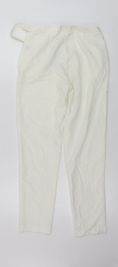 Womens UK Size 6 PRETTYLITTLETHING Regular Fit  Ivory Trousers