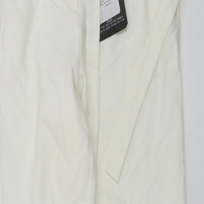 Womens UK Size 6 PRETTYLITTLETHING Regular Fit  Ivory Trousers