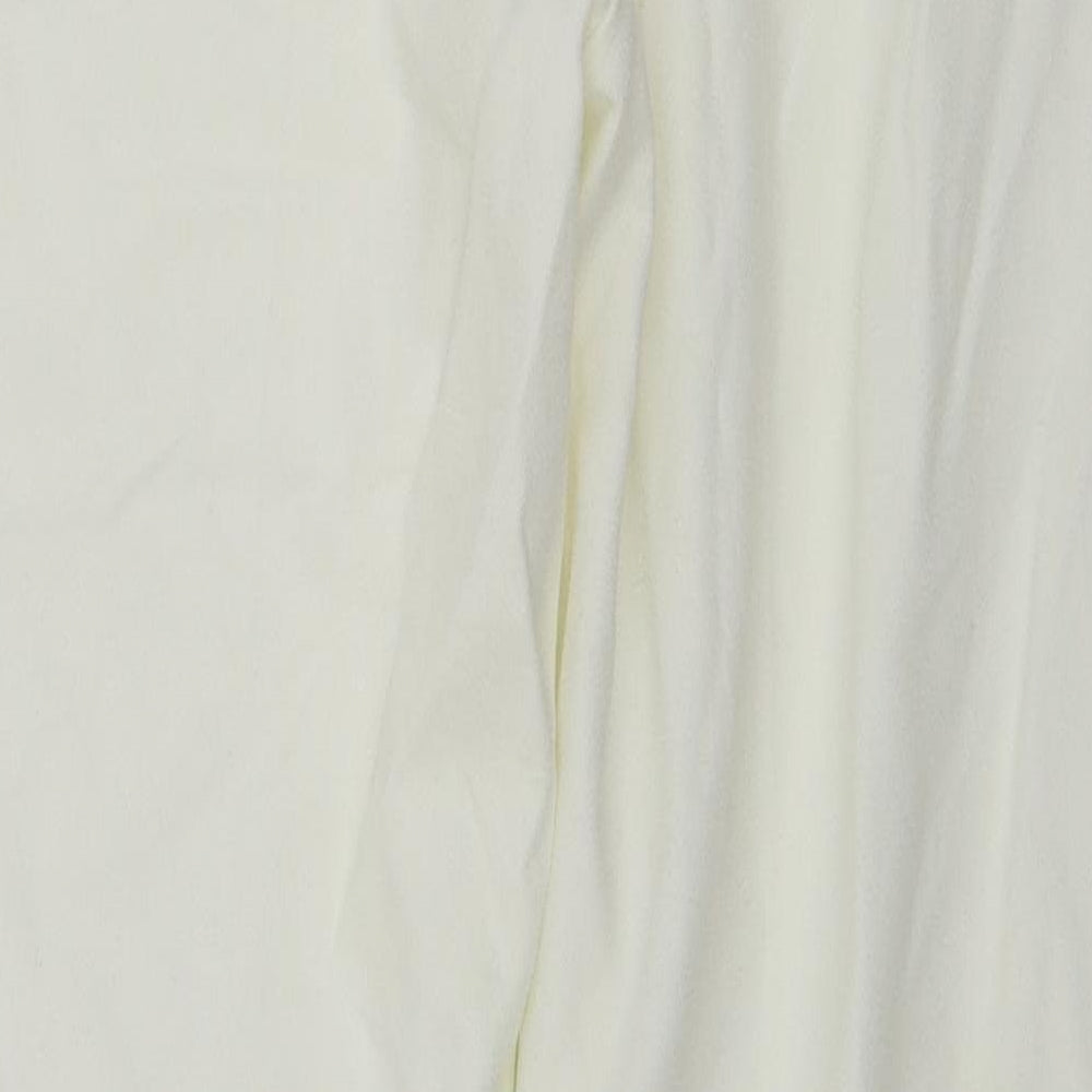 Womens UK Size 6 PRETTYLITTLETHING Regular Fit  Ivory Trousers