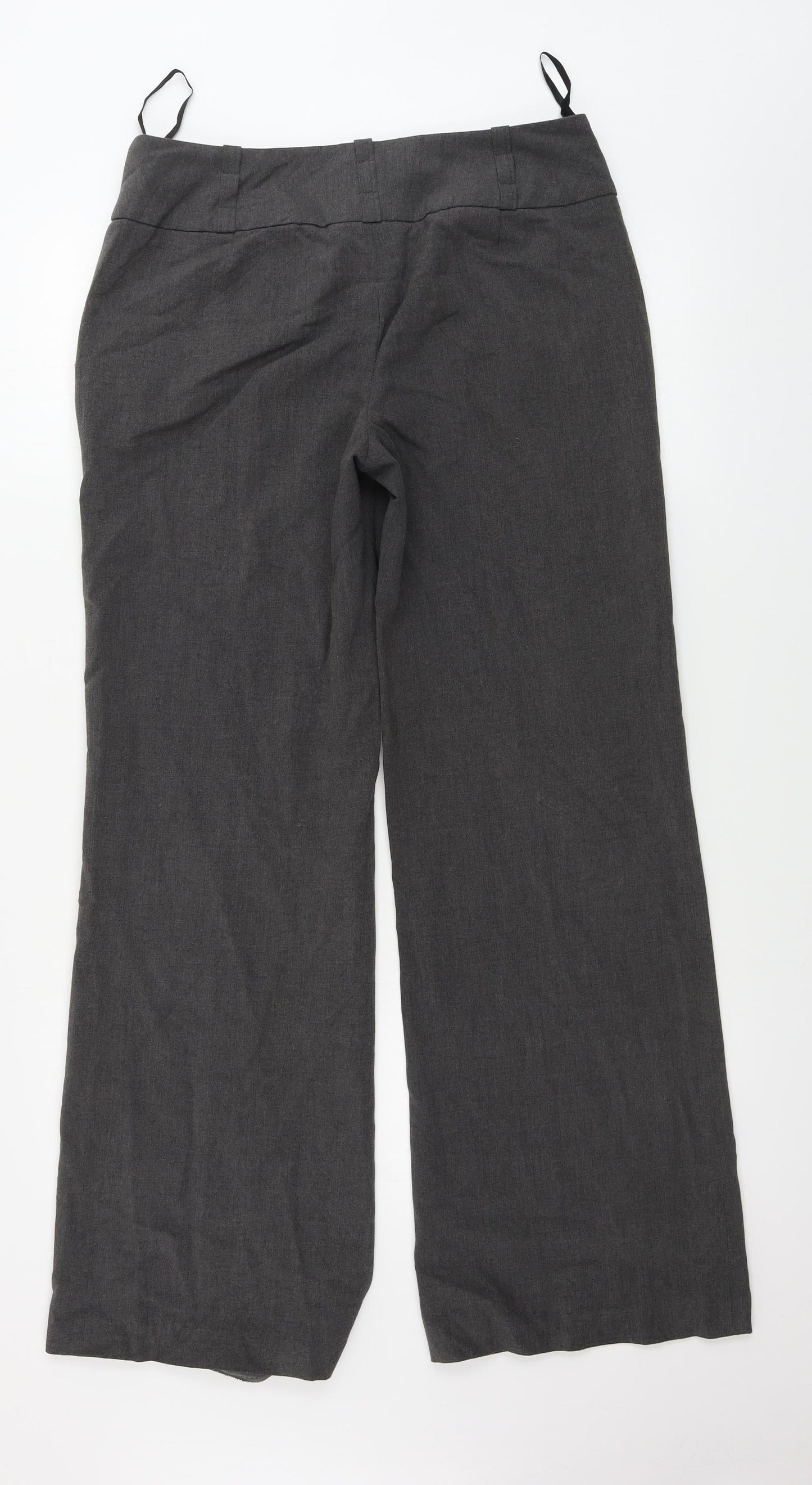 Womens UK Size 12 Red Herring Regular Fit  Grey Trousers