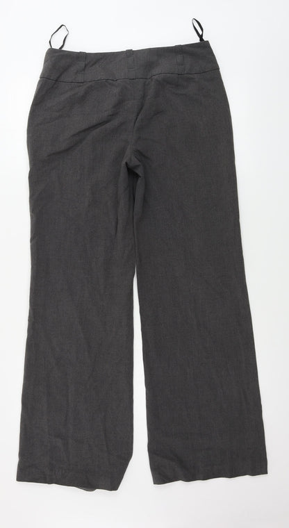 Womens UK Size 12 Red Herring Regular Fit  Grey Trousers