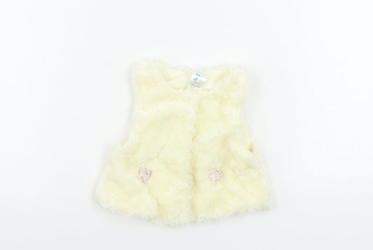 Preworn  Girls Ivory   Cardigan Jumper Size 6-9 Months