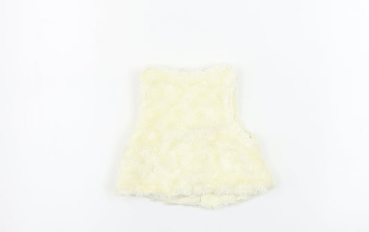 Preworn  Girls Ivory   Cardigan Jumper Size 6-9 Months