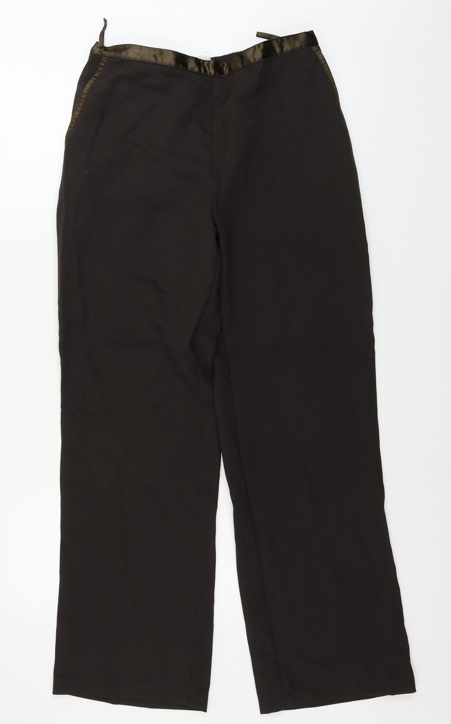 Womens UK Size 12 Damart Regular Fit  Brown Trousers