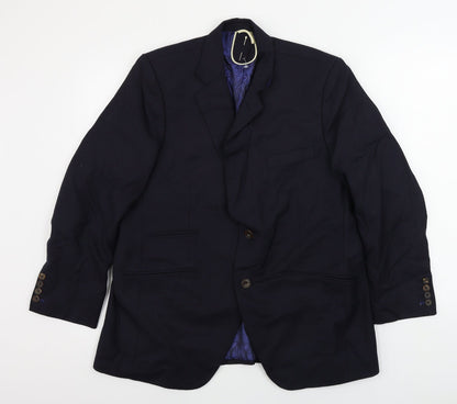Mens UK Size 40 Preworn Regular Blue Suit Jacket