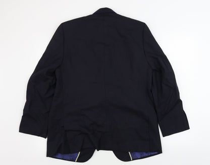 Mens UK Size 40 Preworn Regular Blue Suit Jacket