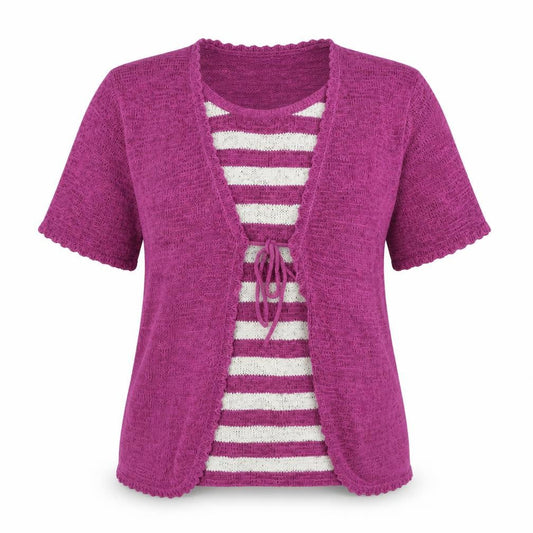 Womens UK Size M bm collection Pink Pullover Jumper