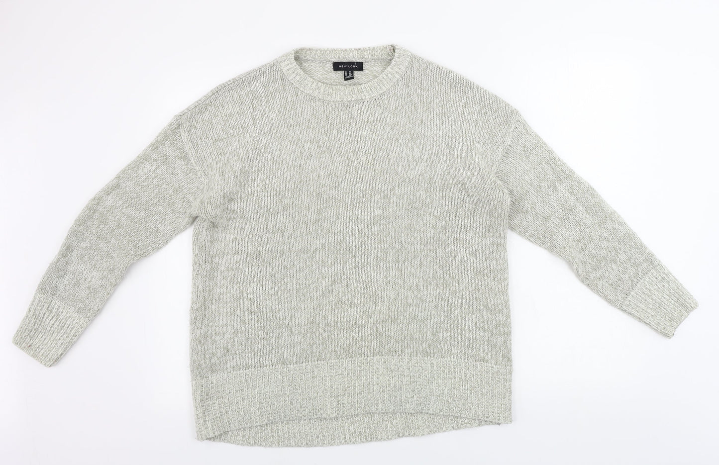 Womens UK Size M New Look Grey Pullover Jumper