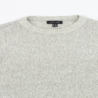 Womens UK Size M New Look Grey Pullover Jumper