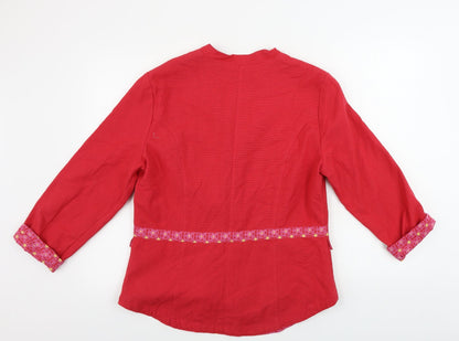 la flance du mekong Womens Red   Jacket Coat Size L