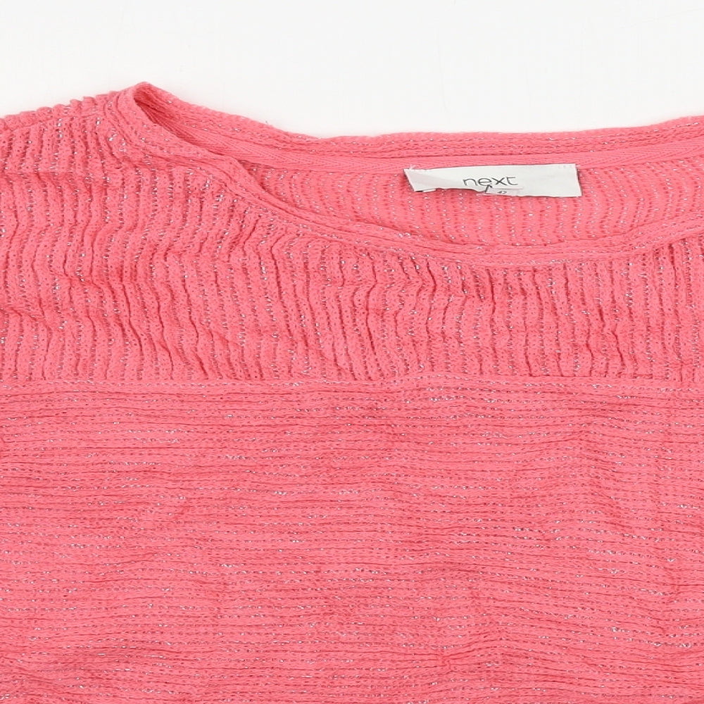 Womens UK Size 14 NEXT Pink Pullover Jumper