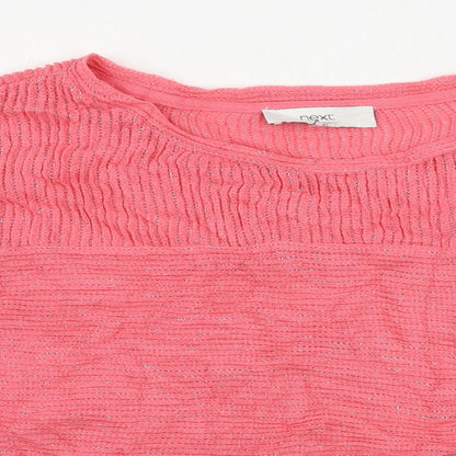 Womens UK Size 14 NEXT Pink Pullover Jumper