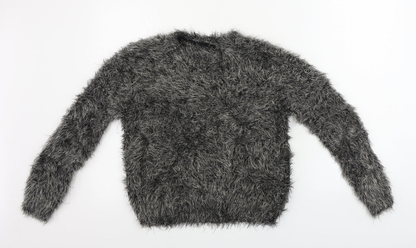 Womens UK Size 6 Topshop Grey Pullover Jumper