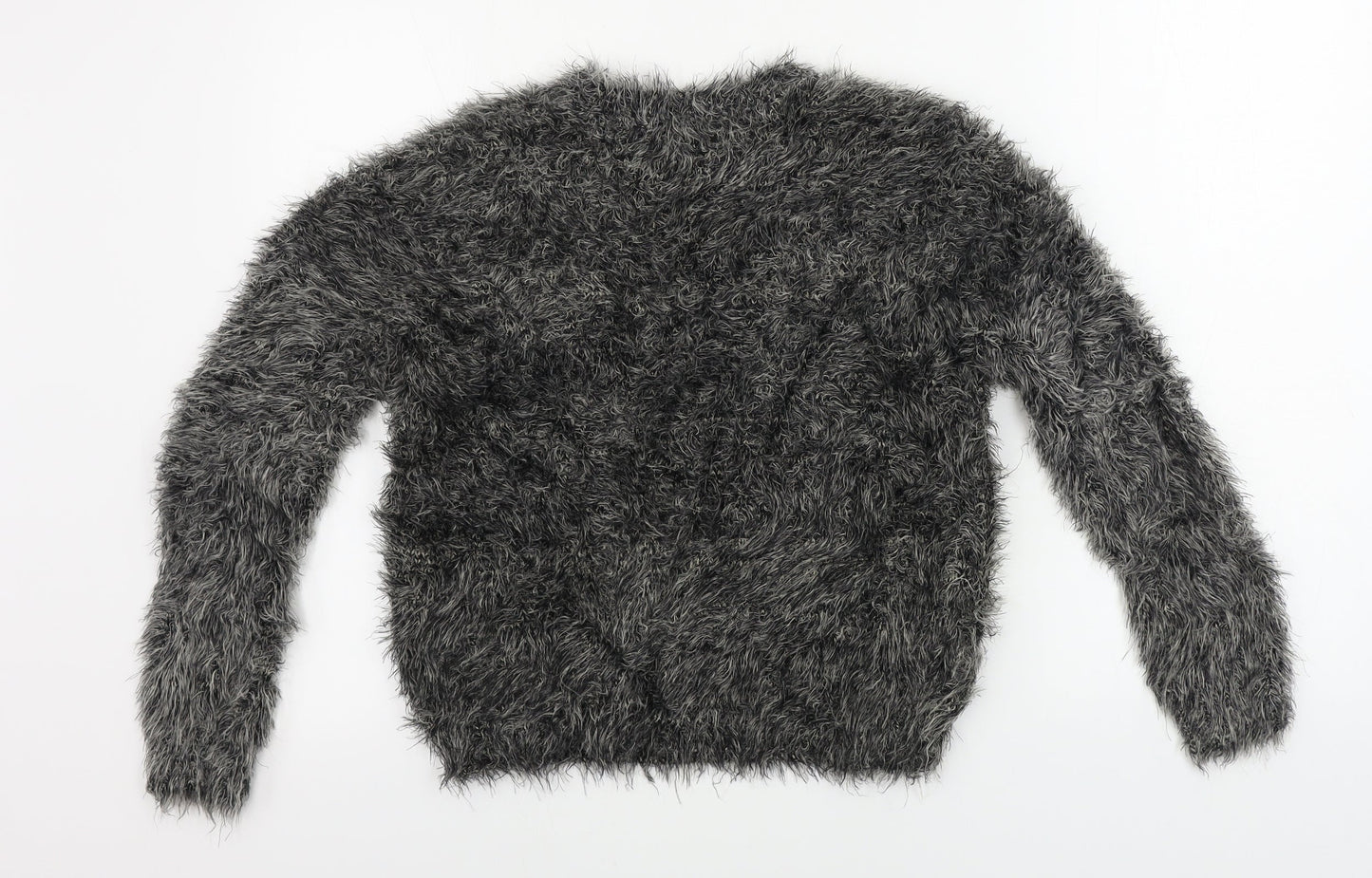 Womens UK Size 6 Topshop Grey Pullover Jumper