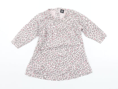 North Lights Baby Pink Animal Print  Basic T-Shirt Size 3-6 Months