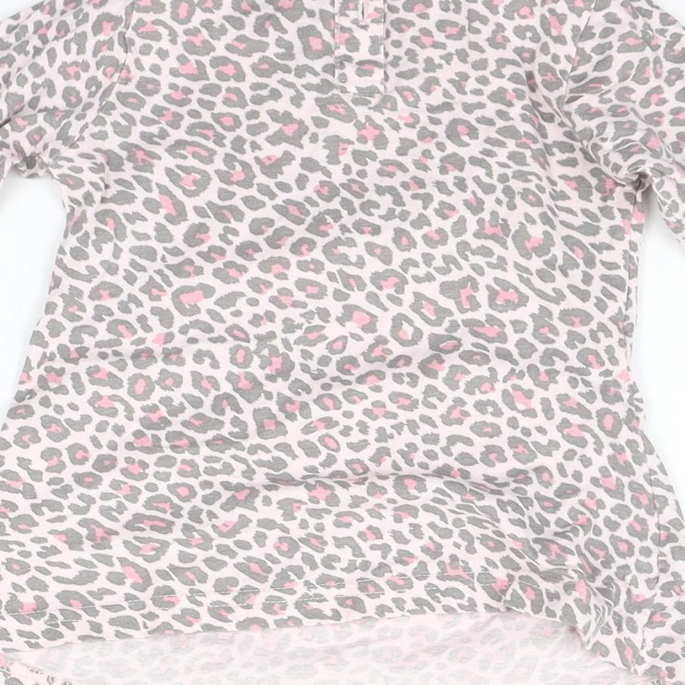 North Lights Baby Pink Animal Print  Basic T-Shirt Size 3-6 Months
