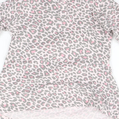 North Lights Baby Pink Animal Print  Basic T-Shirt Size 3-6 Months