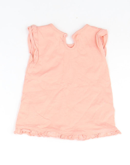 George Baby Orange   Basic T-Shirt Size 3-6 Months  - STAR