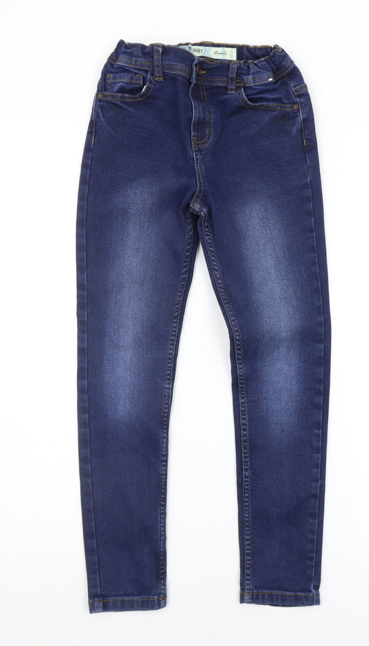 Denim & Co. Girls Blue   Skinny Jeans Size 9-10 Years