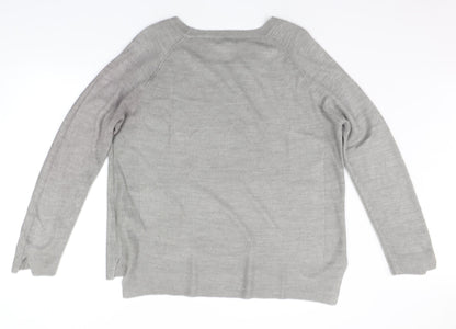 Primark Womens Grey   Cardigan Jumper Size 2XL