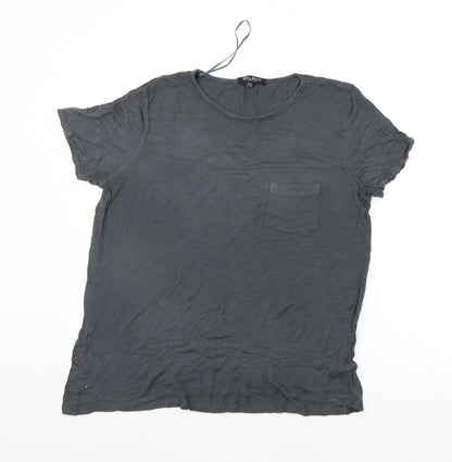 Womens UK Size 16 Select Grey Basic T-Shirt
