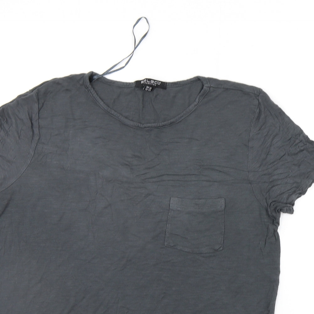 Womens UK Size 16 Select Grey Basic T-Shirt