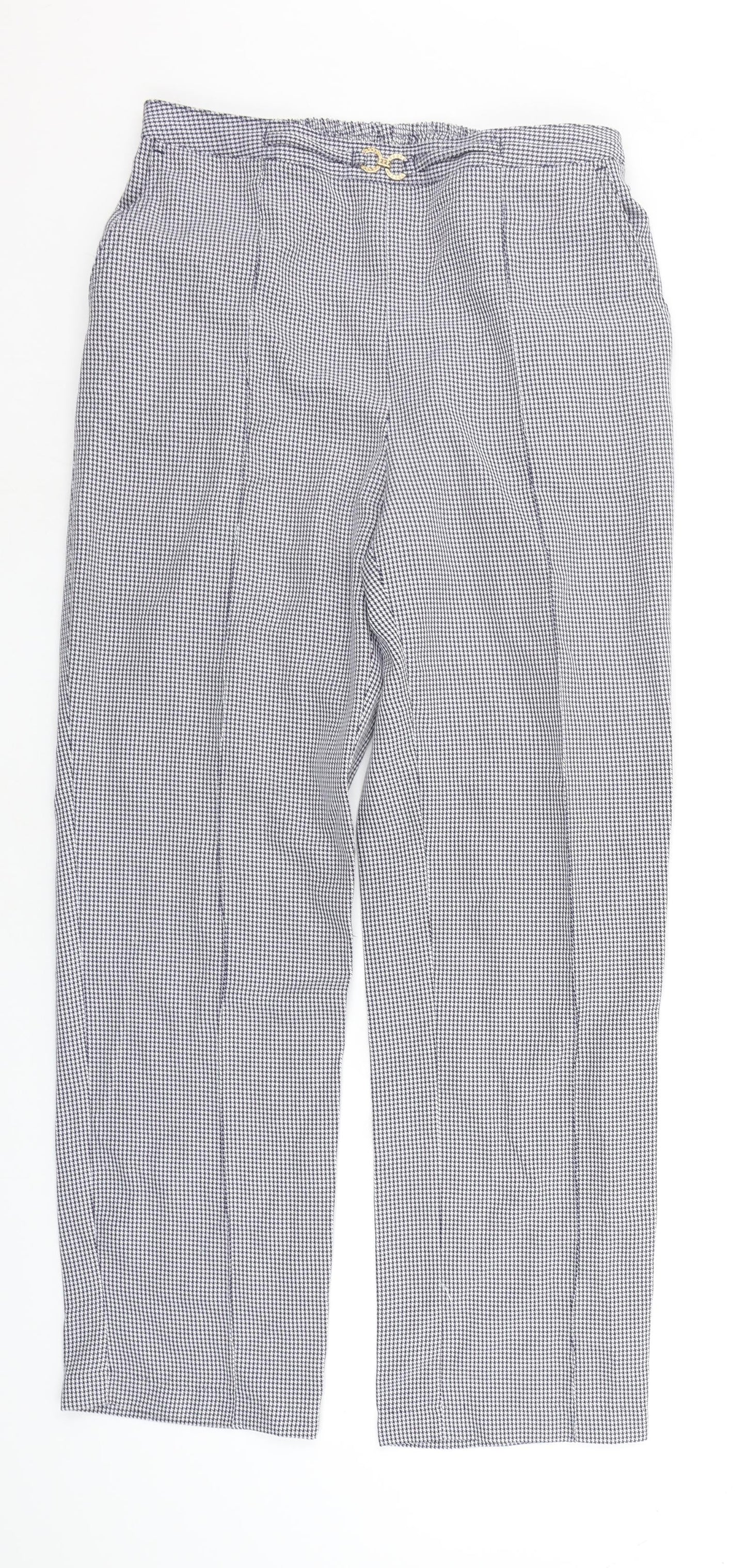Womens UK Size 14 Damart Regular Fit  White Trousers