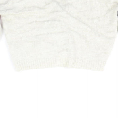 Primark Womens Beige Striped  Cardigan Jumper Size 2XS