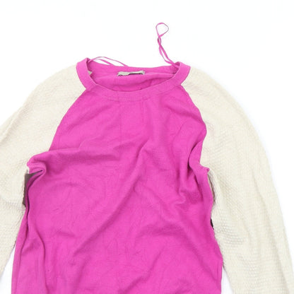 TU Womens Beige Houndstooth  Pullover Jumper Size 10