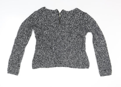 Womens UK Size XS Brave Soul Grey Pullover Jumper