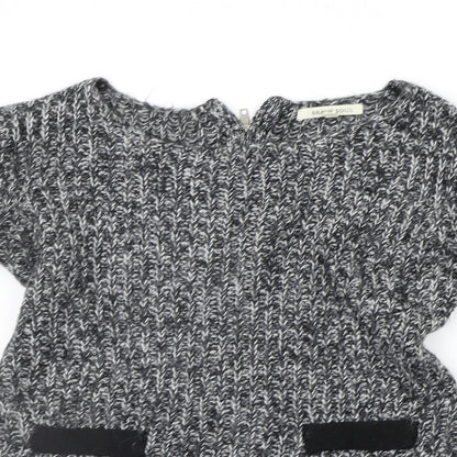 Womens UK Size XS Brave Soul Grey Pullover Jumper